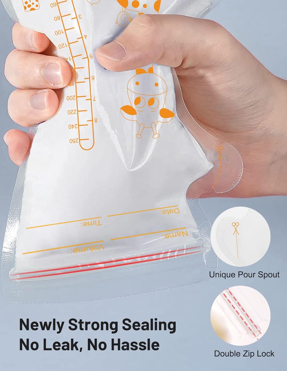 Disposable Breast Milk Storage/Freezer Bags - 250ml / 15pcs