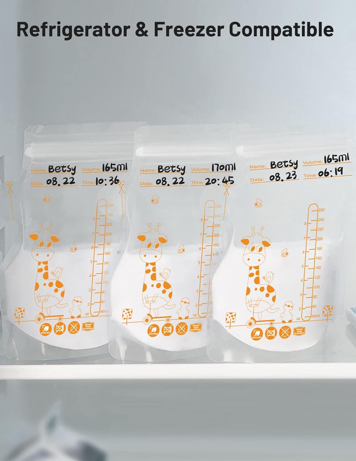 Disposable Breast Milk Storage/Freezer Bags - 250ml / 15pcs